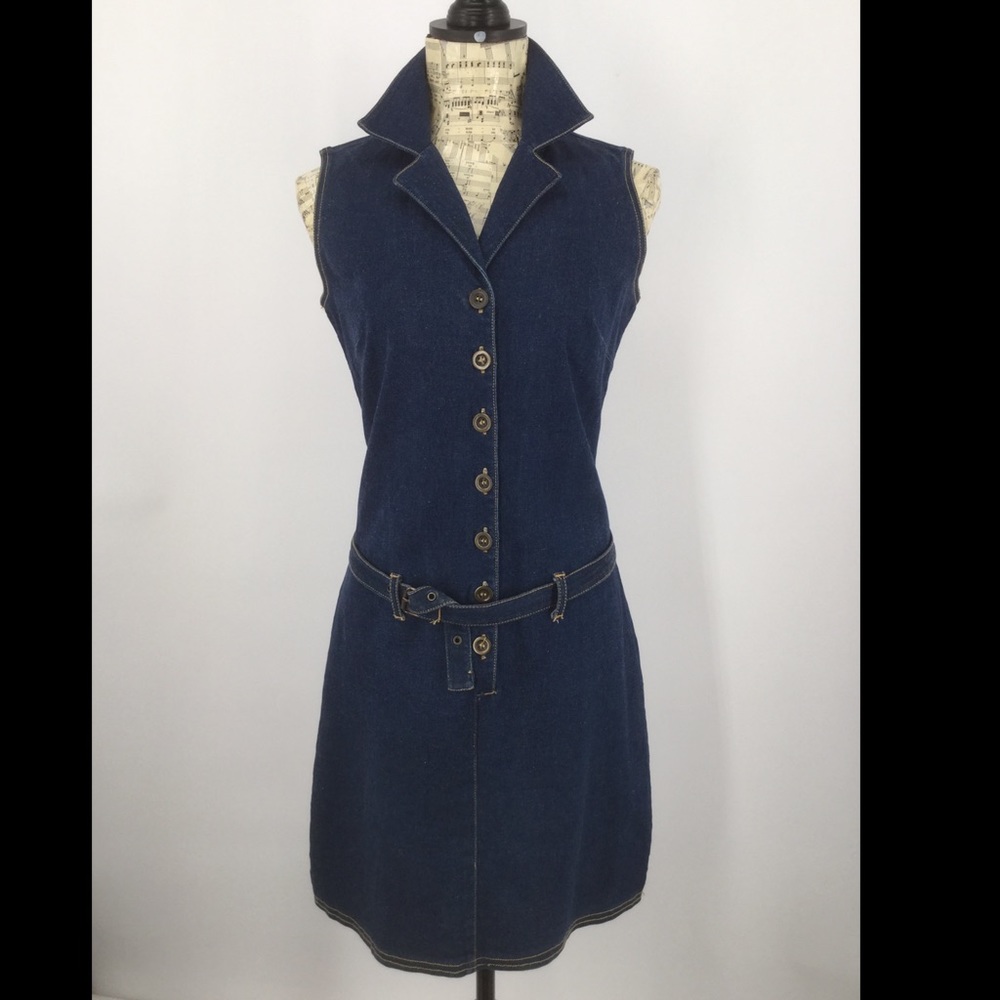 G.A.S. CO. Jean Dropped Waist Jean Dress Size 9 juniors